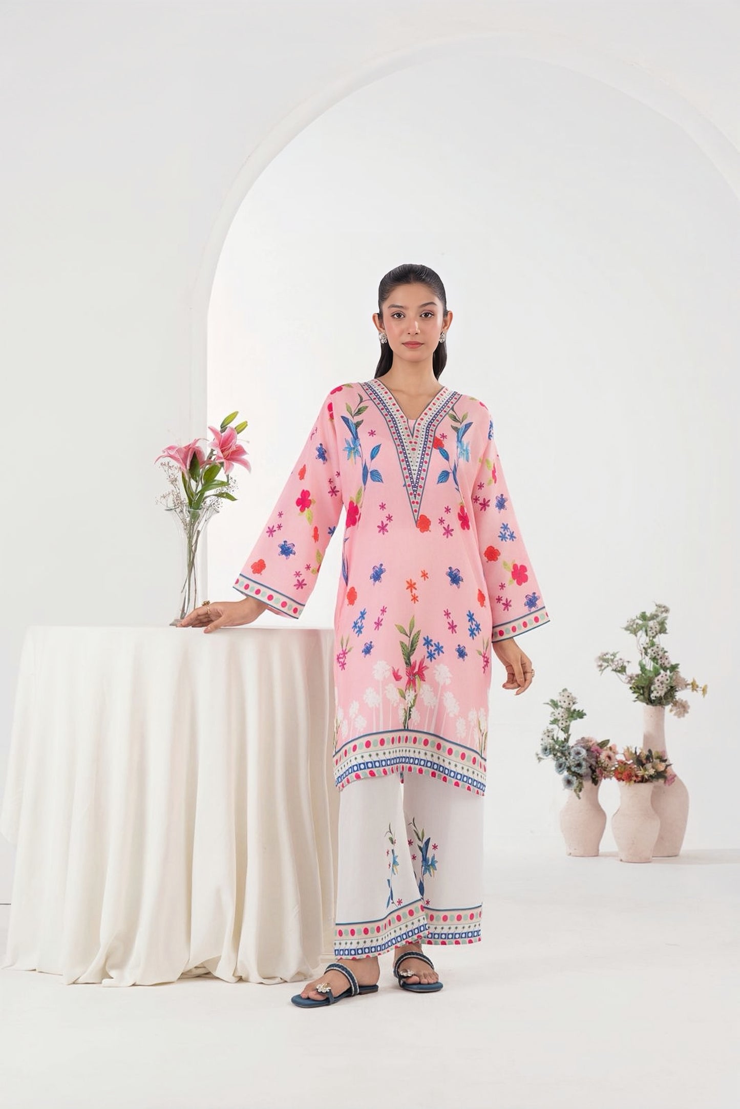 Floral Printed 3-Piece Suit