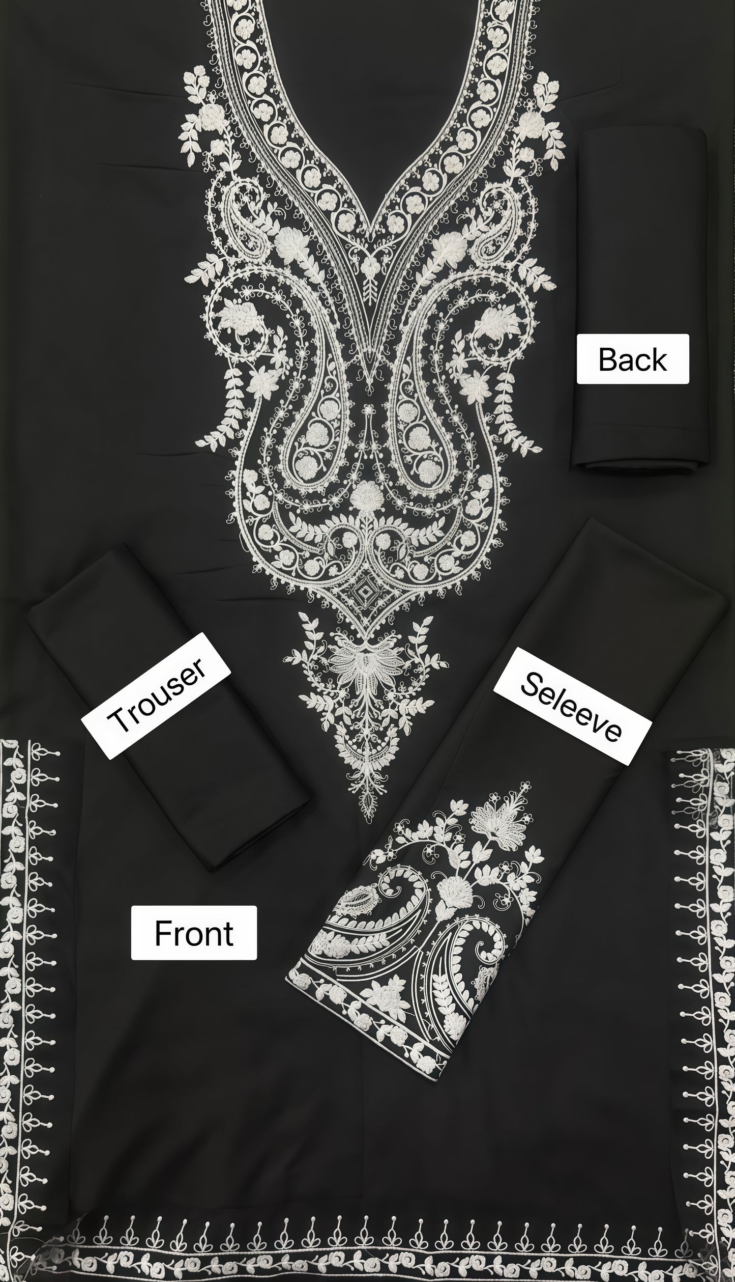 Dhanak Embroidered 2PC Suit | Full Embroidered Shirt