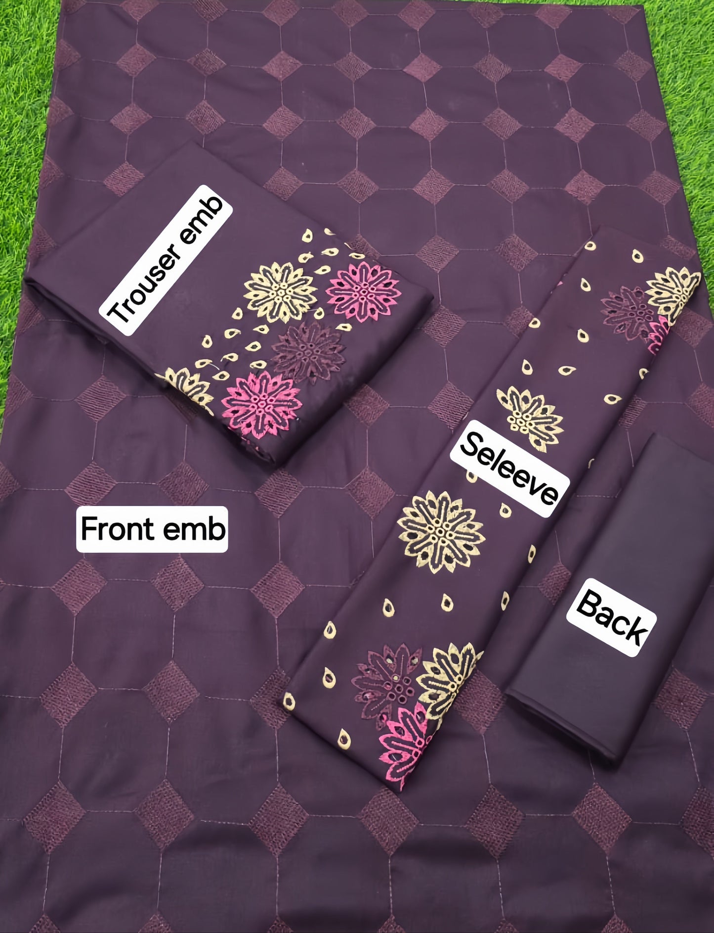 MIX Winter Collection | DHANAK EMB 2PC Full Embroidered Shirt & Trouser