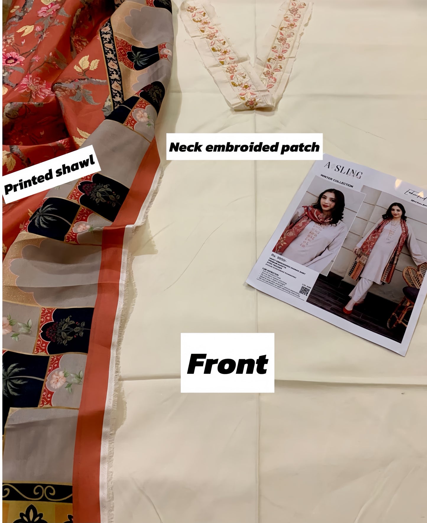 Aisling Most Demanding Edition - 3PCS Unstitched Dhank Suit