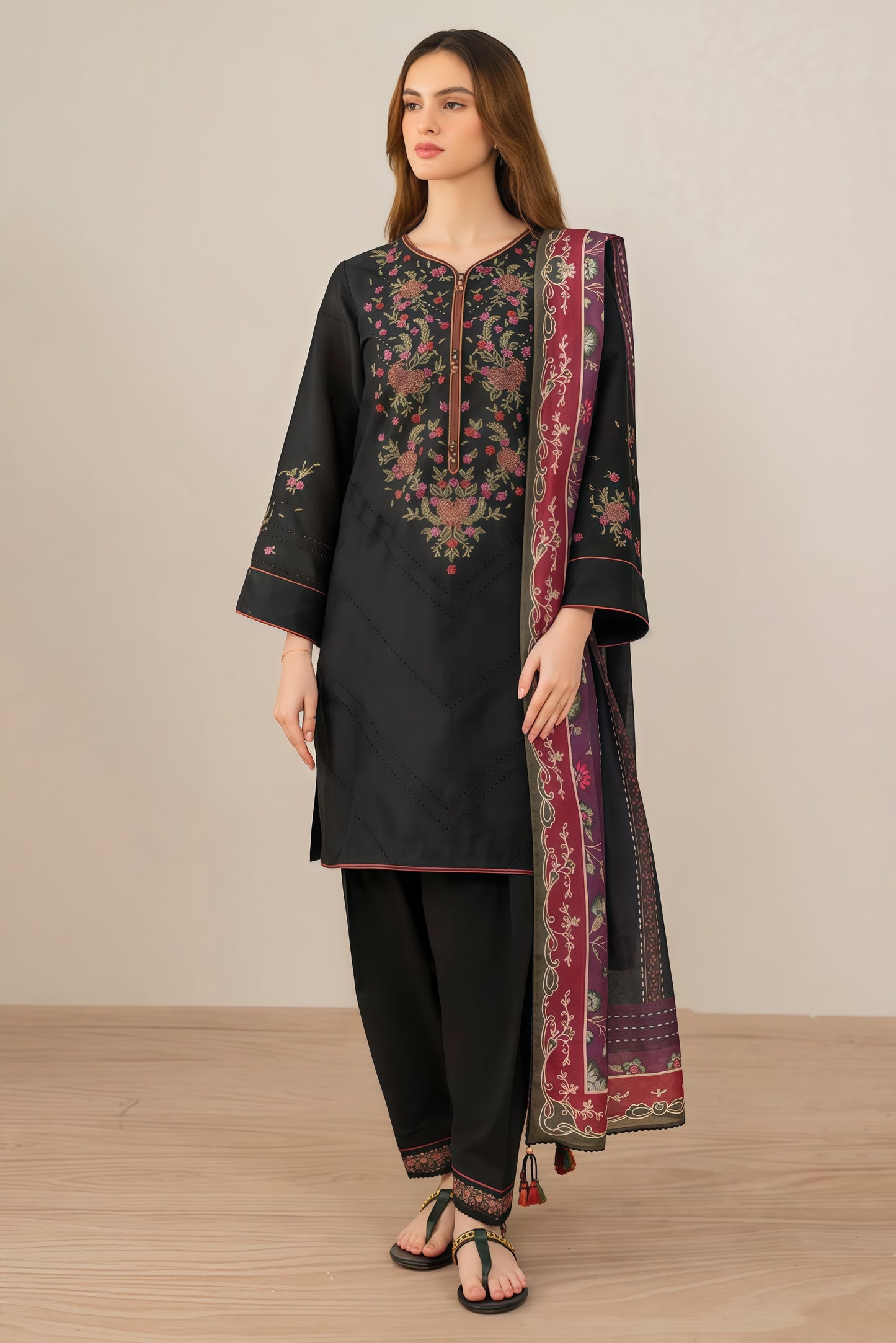 Jazmin Most Demanding Edition - 3PCS Unstitched Dhank Suit