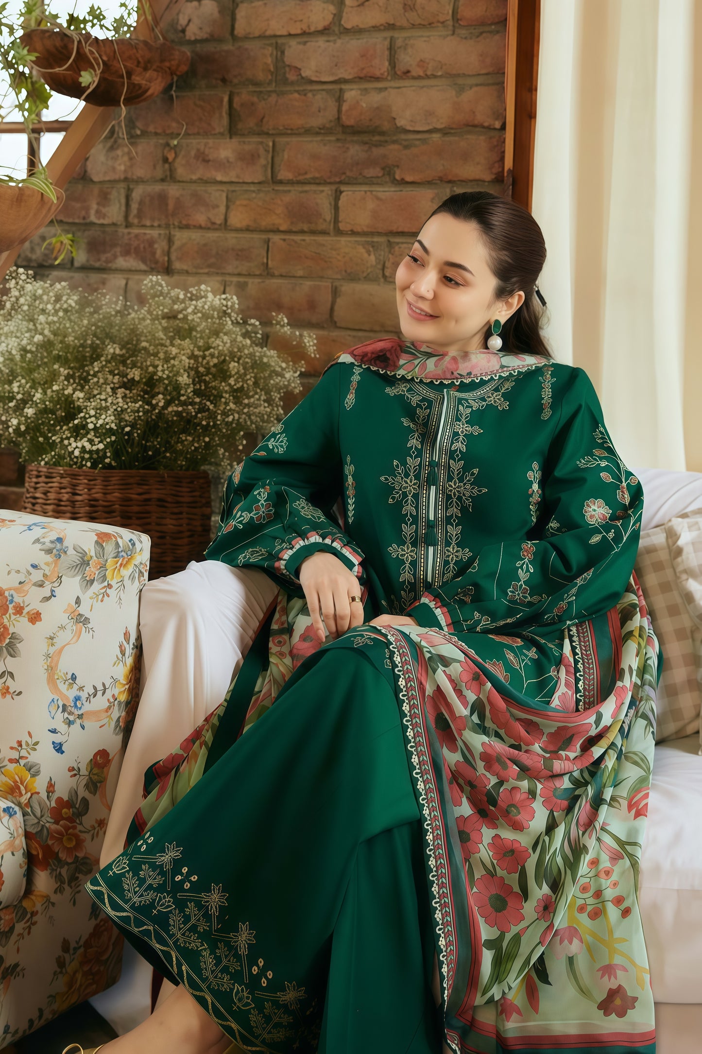 Elegant Coco 796 – Premium Embroidered 3PC Winter Set with Twill Shawl