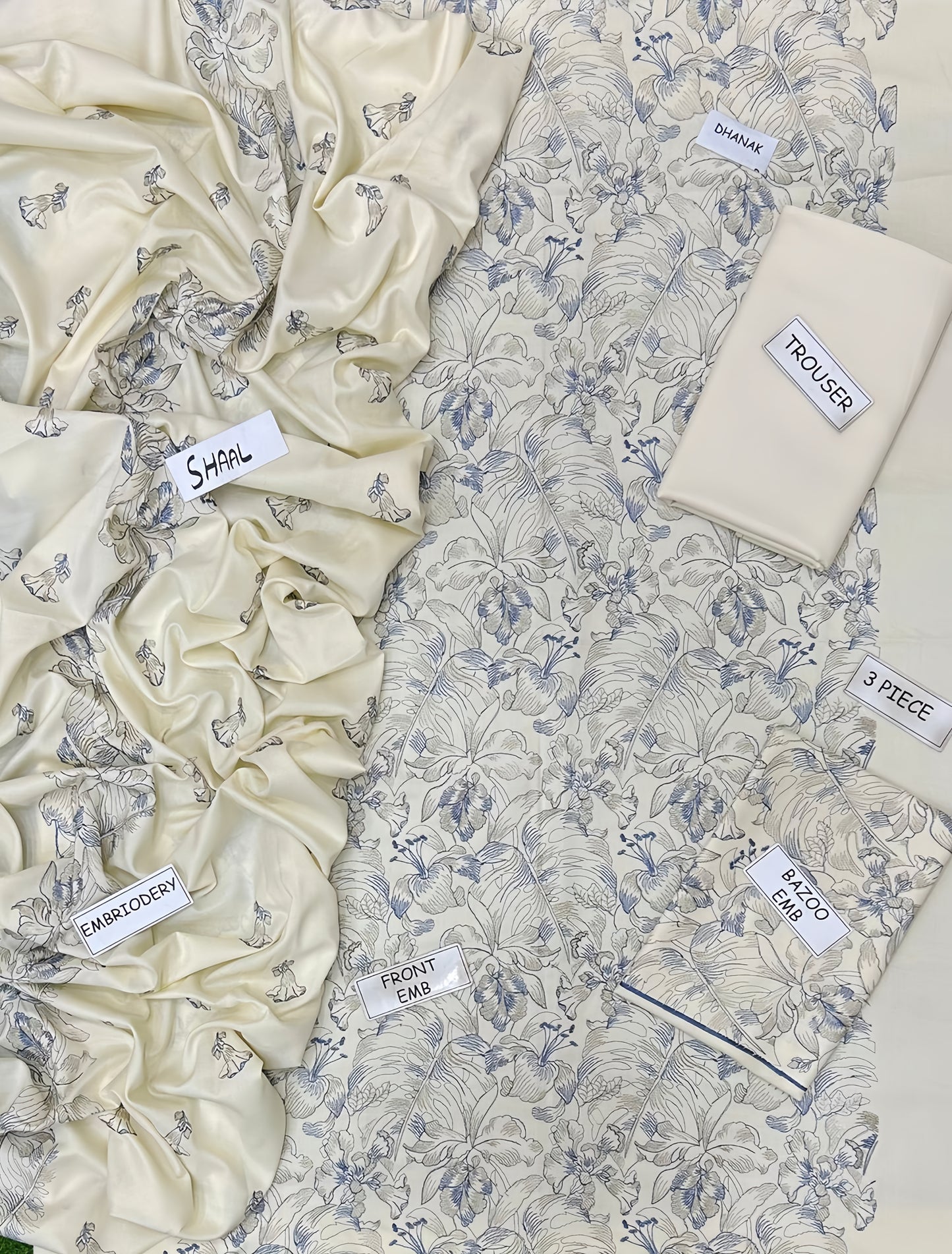 MOST DEMANDING EDITION 03PCS UNSTITCHED SUIT