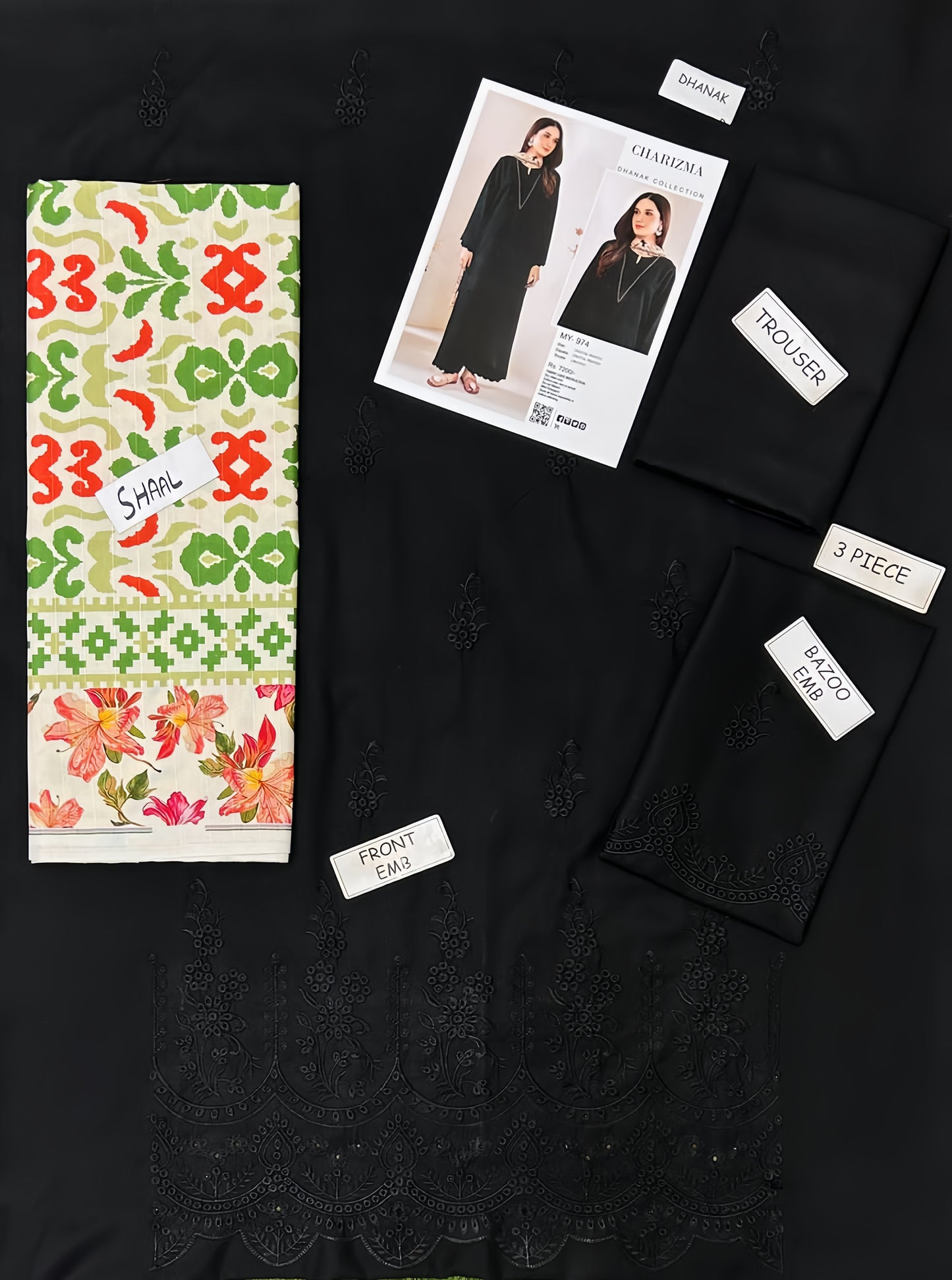 MOST DEMANDING EDITION 03PCS UNSTITCHED SUIT