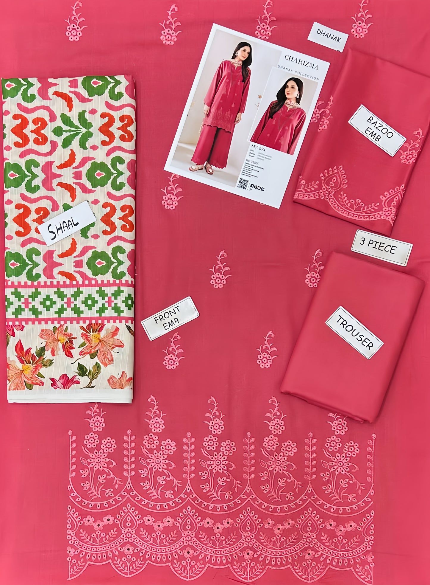 MOST DEMANDING EDITION 03PCS UNSTITCHED SUIT
