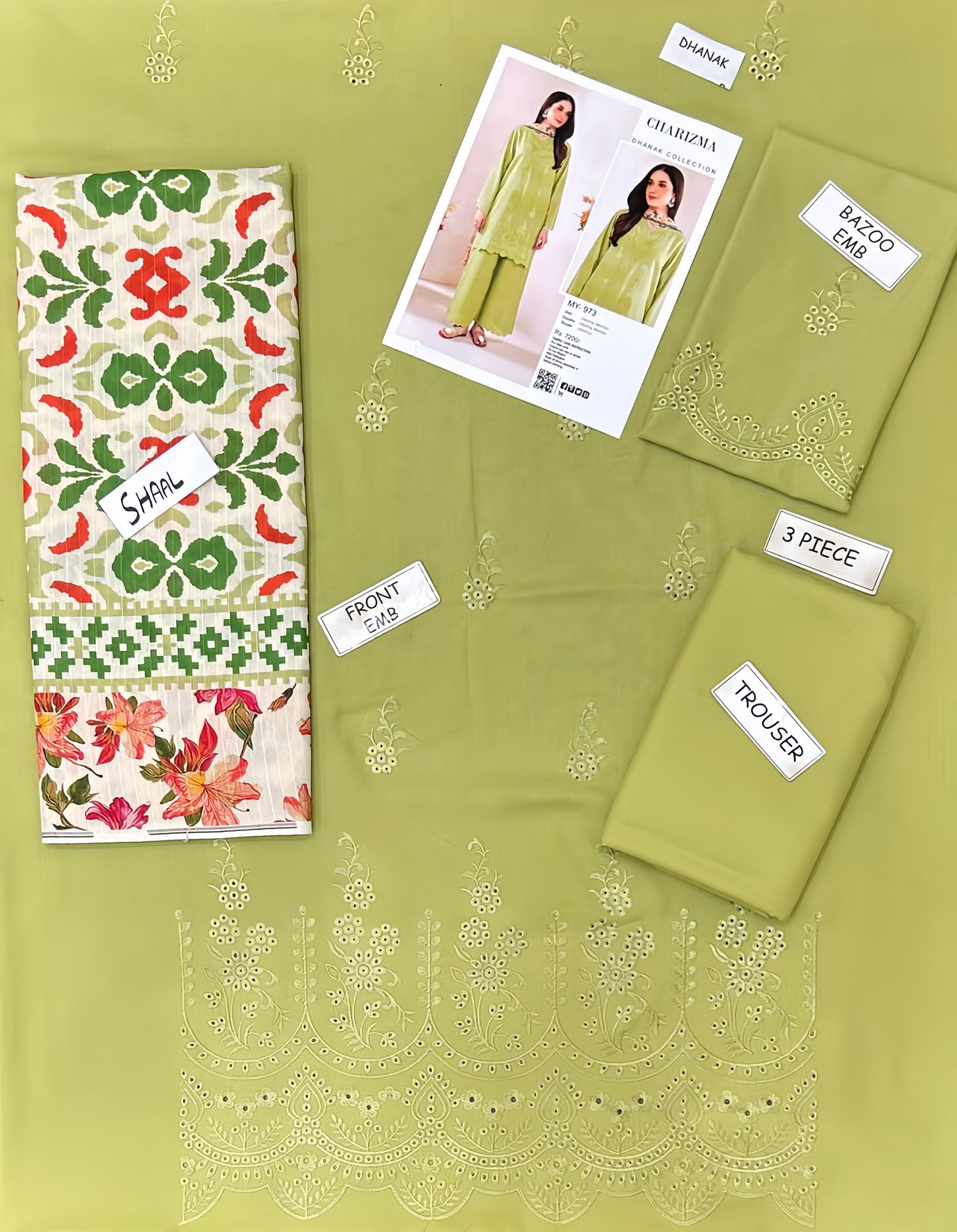 MOST DEMANDING EDITION 03PCS UNSTITCHED SUIT