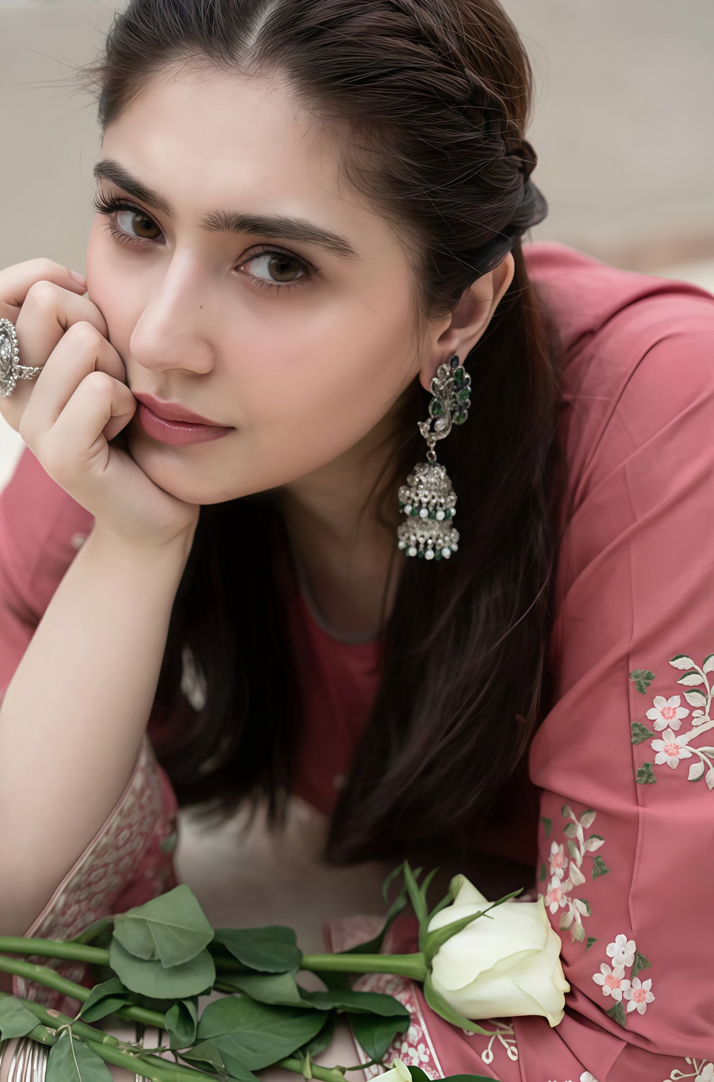 Fully Embroidered DHANAK 2Pc
