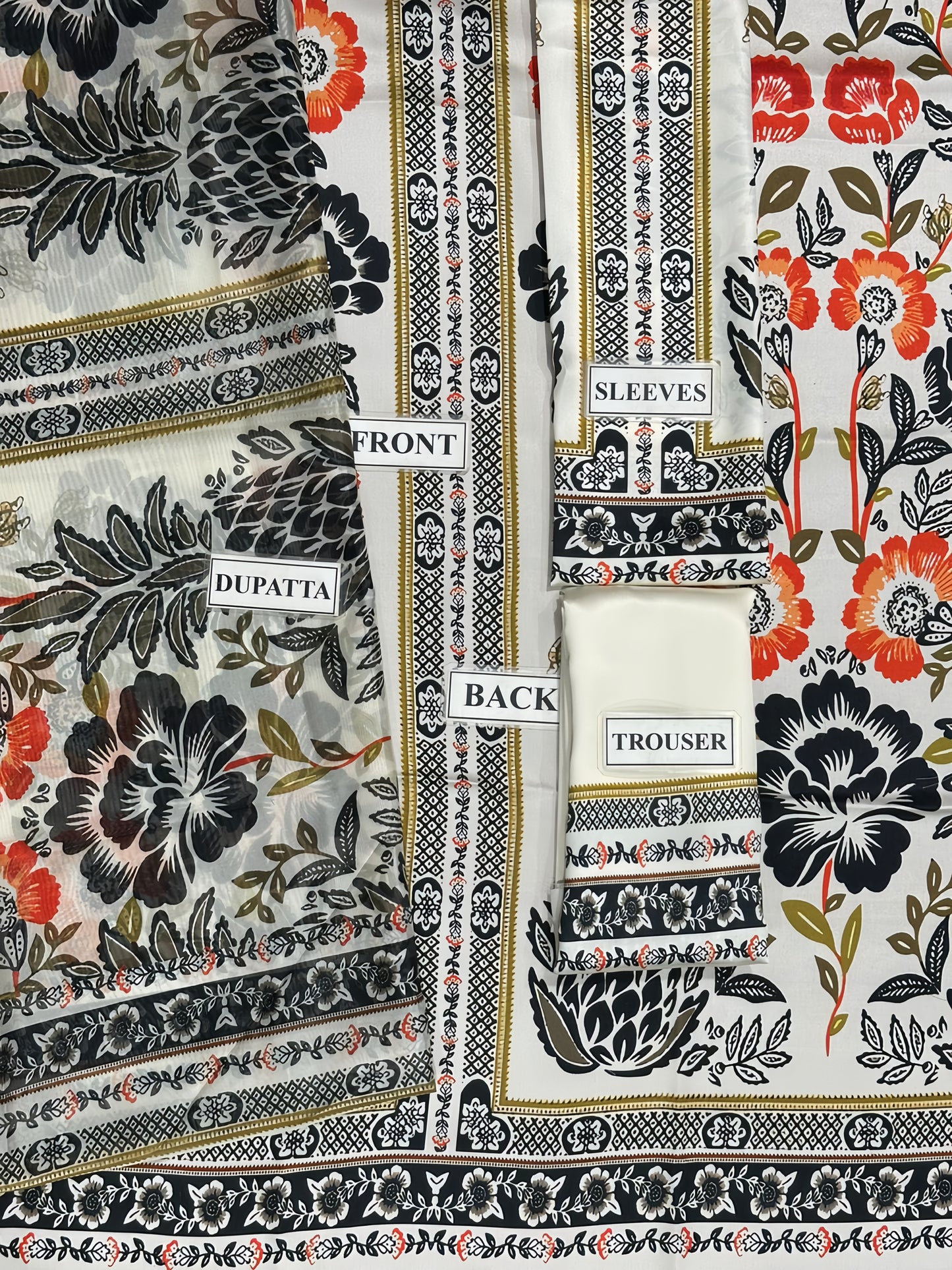 3pc Shamooz Silk Fabric