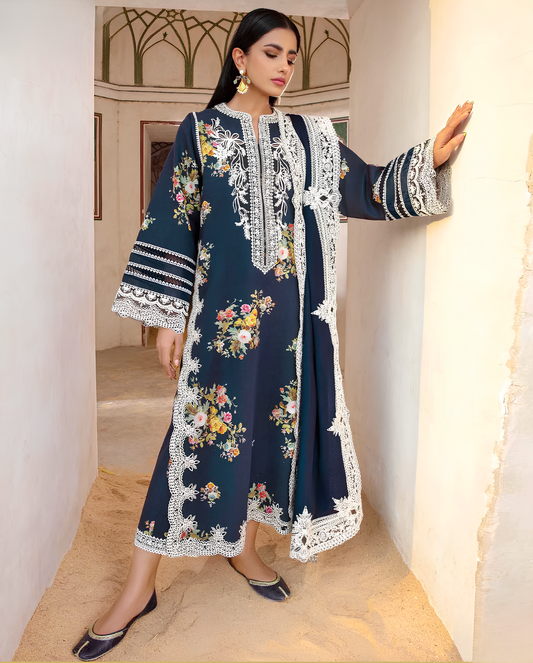 Hoorain Premium Styles – Dhanak 3PC Suit