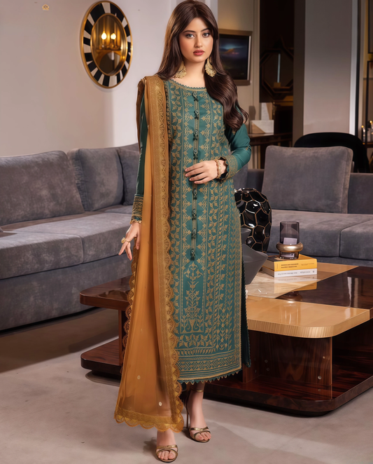 Zeenat Luxe Wear – Dhanak 3PC Suit