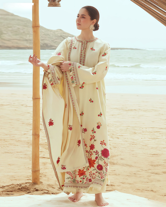 Rang-e-Haya Trend – Dhanak 3PC Suit