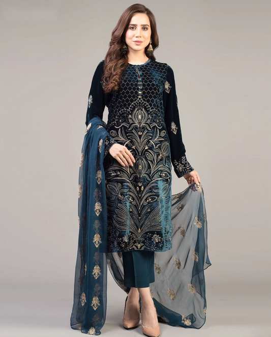 Ishq-e-Rang Ensemble – Dhanak 3PC Suit
