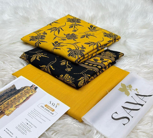 Golden Charm – Festive Embroidered Suit