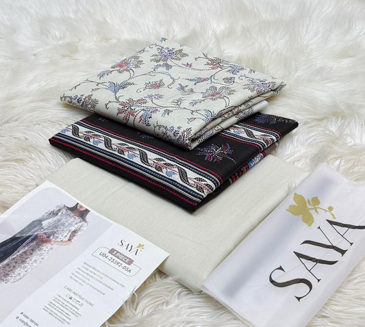 Silver Pearl – Elegant Printed Suit