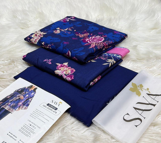 Royal Orchid – Embroidered Navy Suit
