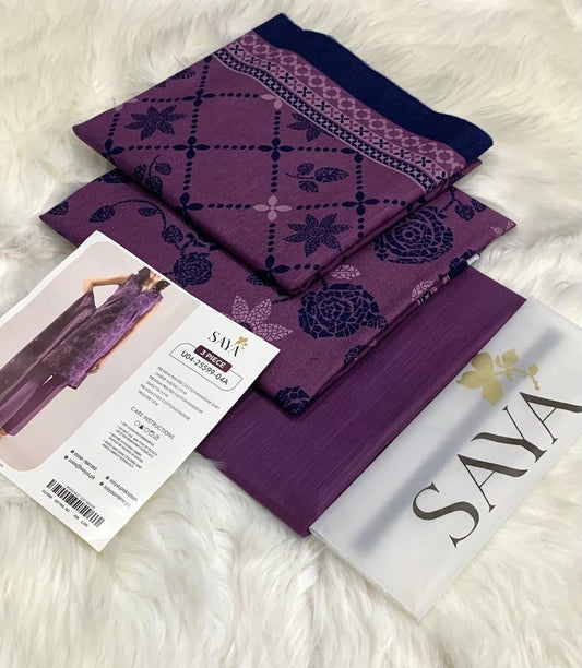 Plum Grace – Classic Embroidered Suit