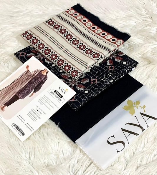 Elegance Noir – Classic Embroidered 3-Piece Suit
