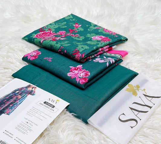 Emerald Blossom – Vibrant 3-Piece Suit