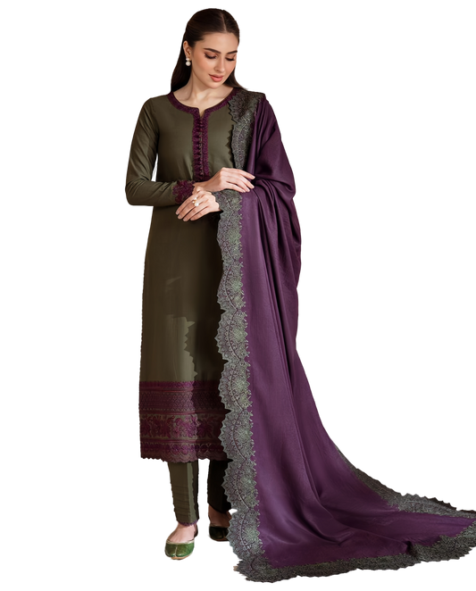 Velora Winter Charm - Dhank 3PC Suit