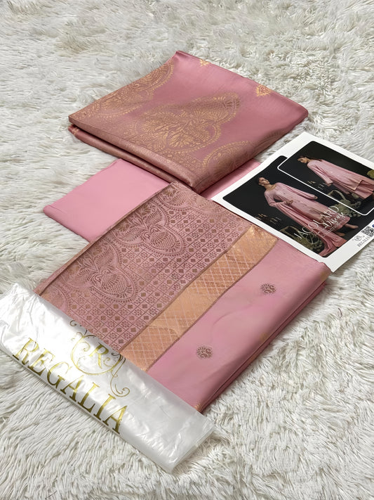 Rosé Glow – Baby Pink Suit