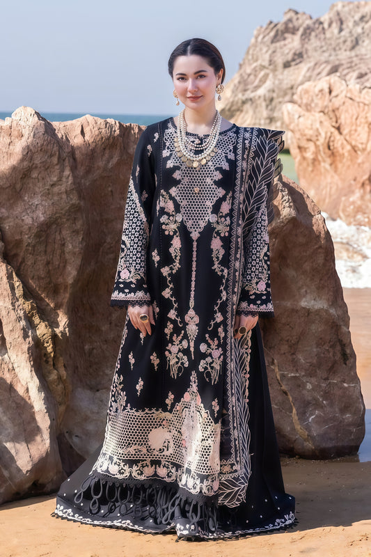 Qalamqar 7045 - Winter Collection 2025 | Heavy Embroidered Dhanak Suit