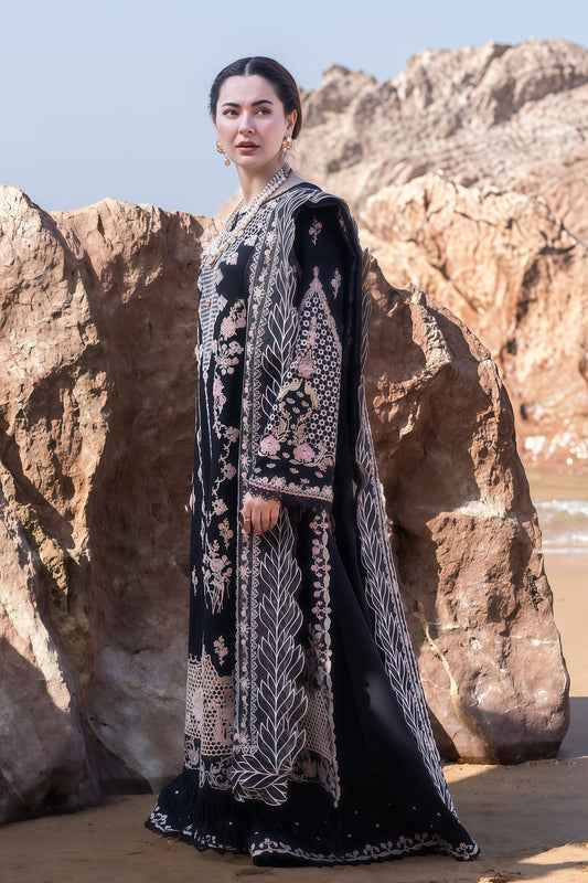 Qalamqar 7045 - Winter Collection 2025 | Heavy Embroidered Dhanak Suit