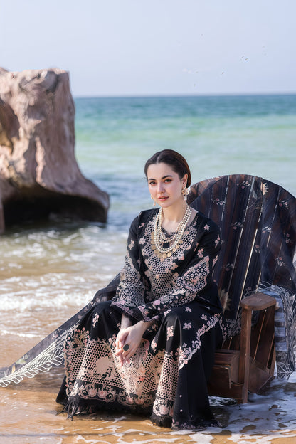 Qalamqar 7045 - Winter Collection 2025 | Heavy Embroidered Dhanak Suit