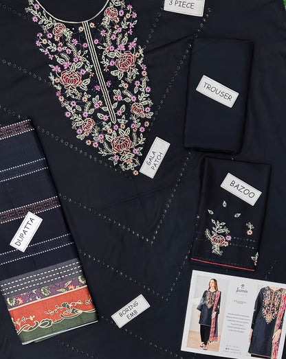 Jazmin Most Demanding Edition - 3PCS Unstitched Dhank Suit