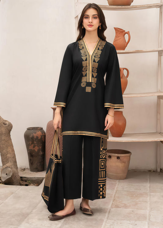 Lulusar Most Demanding Edition - 2PCS Unstitched Dhank Suit