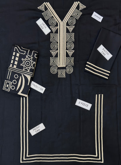 Lulusar Most Demanding Edition - 2PCS Unstitched Dhank Suit