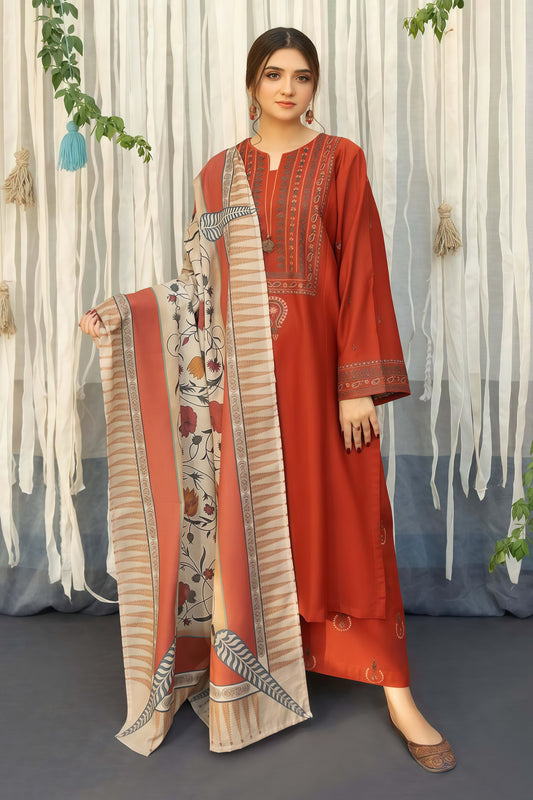 Aisling Most Demanding Edition - 3PCS Unstitched Dhank Suit