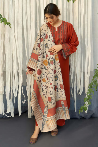 Aisling Most Demanding Edition - 3PCS Unstitched Dhank Suit