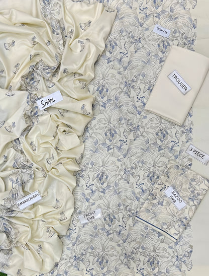 MOST DEMANDING EDITION 03PCS UNSTITCHED SUIT