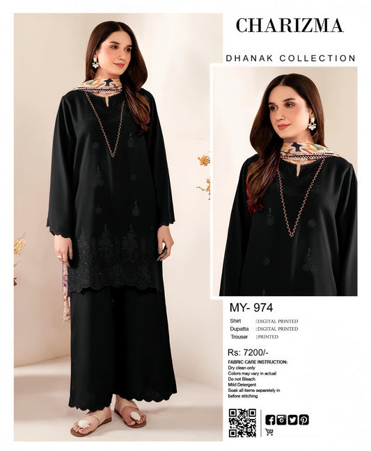 MOST DEMANDING EDITION 03PCS UNSTITCHED SUIT
