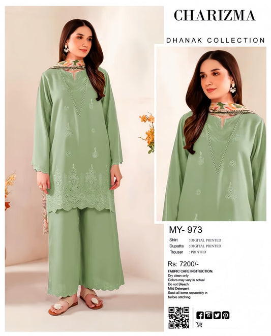 MOST DEMANDING EDITION 03PCS UNSTITCHED SUIT