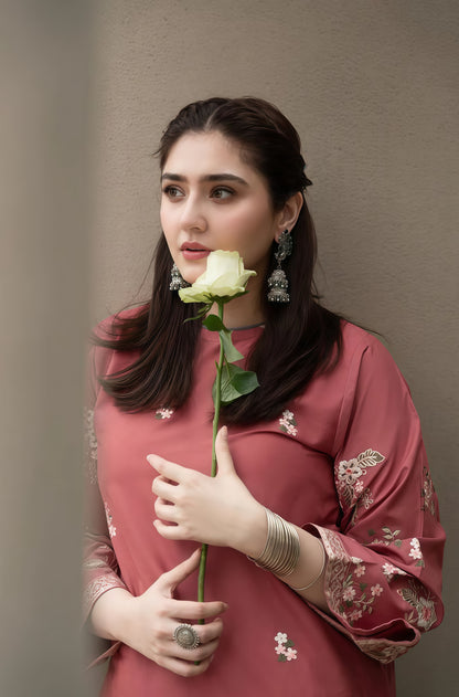 Fully Embroidered DHANAK 2Pc