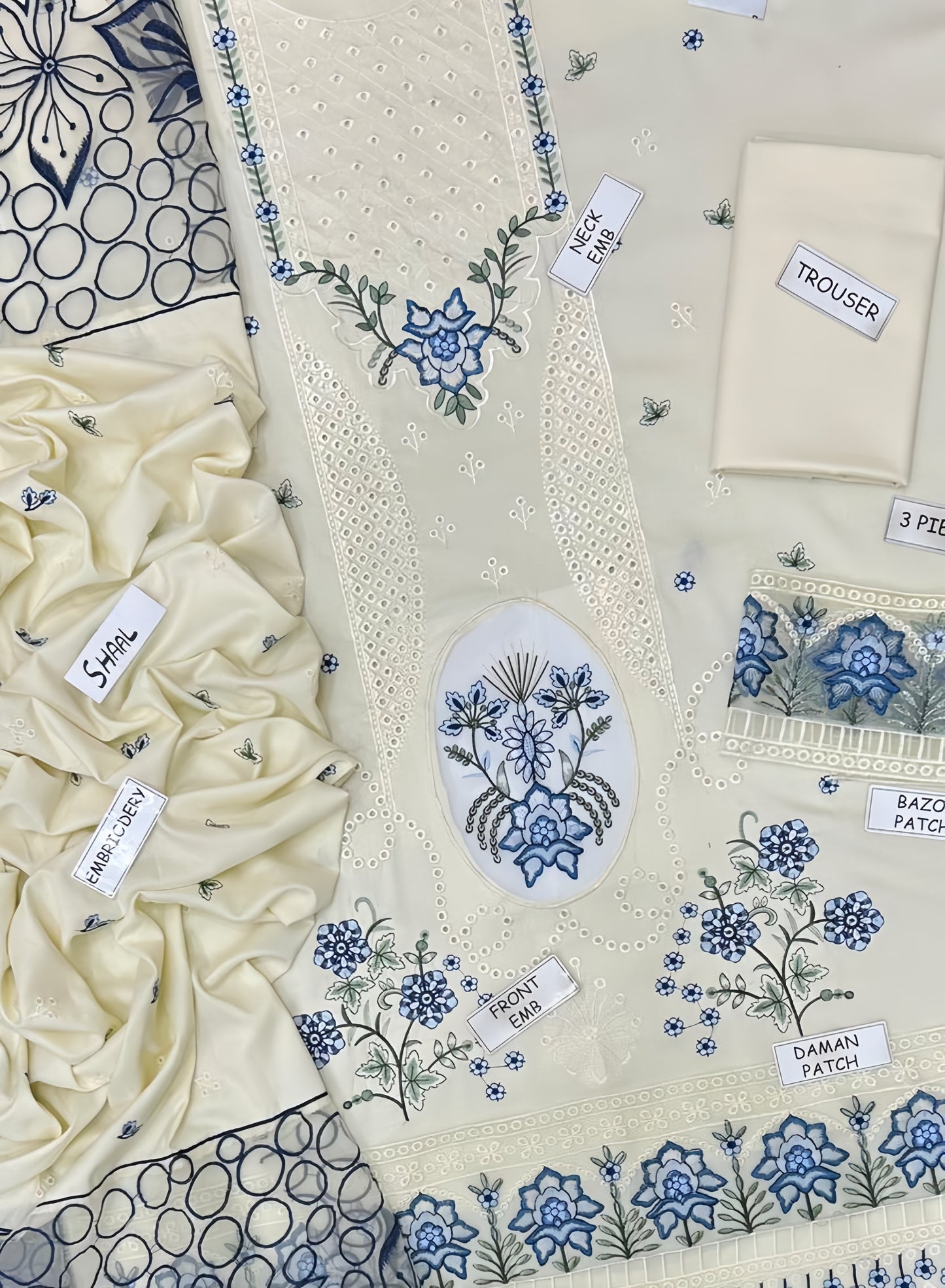 MOST DEMANDING EDITION 03PCS UNSTITCHED SUIT