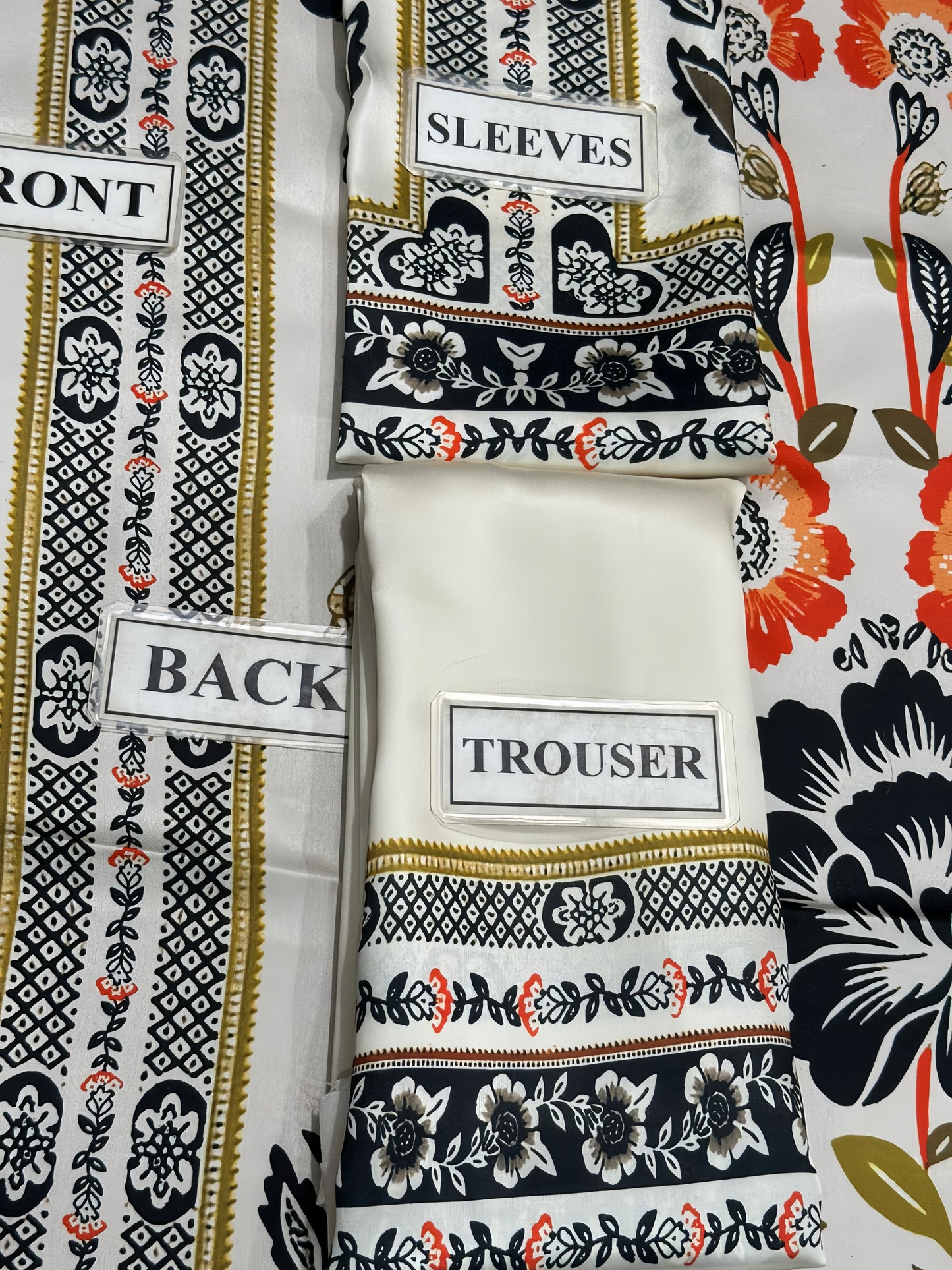 3pc  Shamooz Silk Fabric