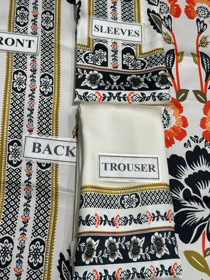 3pc  Shamooz Silk Fabric